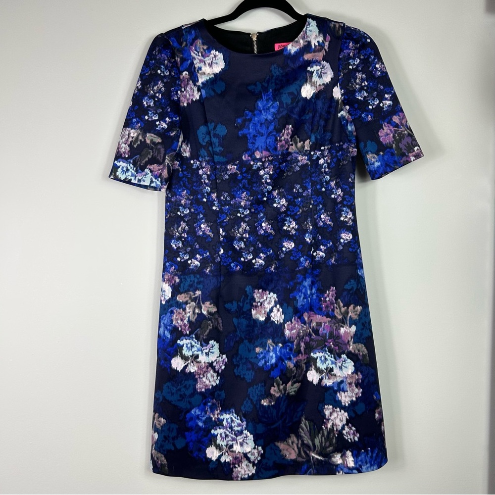 Betsy Johnson Scuba Knit Floral Dress